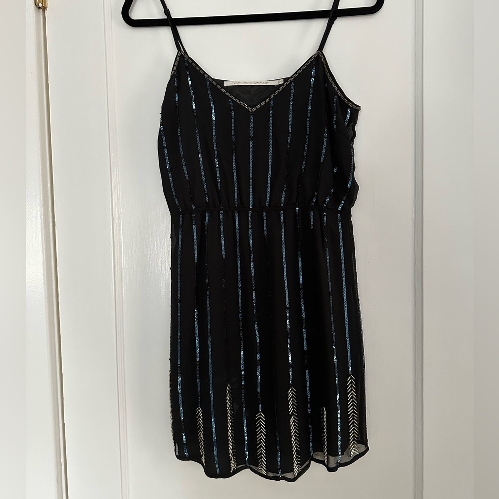 Twelfth street by Cynthia Vincent beaded dress, size S
